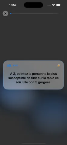 Une carte en pleine partie