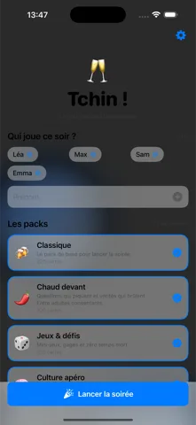 Les 7 packs de cartes